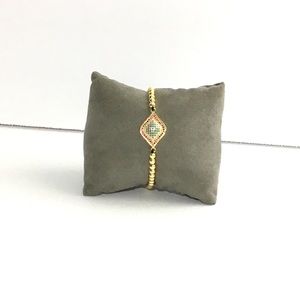 Adjustable Gold Stainless Steel Bracelet .